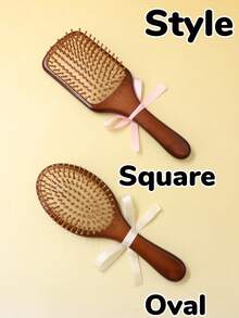 Custom Wood Air Cushion Comb, Personalized Detangler Brush, Customized Hair Brushes For Women, Customizable Name Hair Brush, Hairbrush, Hair Brush For Men, Wedding Gift, Travel Comb, Valentine'S Day, Gifts For Mothers, Couple, Bathroom, Daily Life