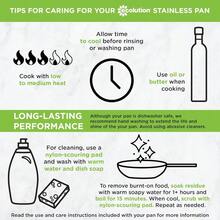 mhjEcolution Sartén de acero inoxidable con parte inferior encapsulada a juego tapas ventiladas de vidrio templado a juego hecha sin PFOA apta para lavavajillas 1 cuarto de galón color plateadosleeping Bags - 219174389 - Ver 9