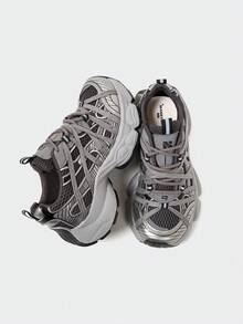 MASKERT Women's Multifunctional Fashionable Casual Shoes, Women's Thick Soled Height Increasing Casual Shoes, Running Sports Shoes, Daily Matching Casual Shoes - Dark Grey - View 6