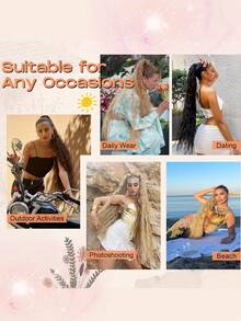 Culry Ponytail Extension, 36" Long Lightweight Full Natural Synthetic Curly Drawstring Ponytail Fake Pony Tail Multi Layered Soft Clip In Hair Extensions Ponytail Synthetic Hairpiece For Women - Multicolor - View 9