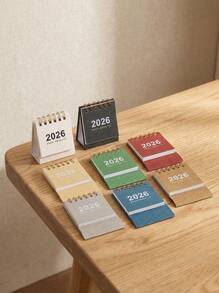 Cirelle 1pc Minimalist 2026 Mini Desktop Calendar, Suitable For Desk Decor