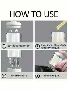 1pc Purple Transparent Mini Scalp Oil Applicator/Bulb Brush/Roller Comb, Essential Oil Liquid Precise Applicator For Salon And Home Scalp And Hair Care - Multicolor - View 6