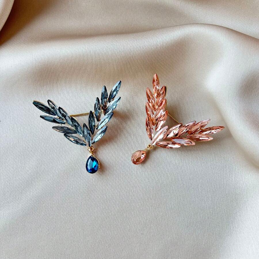 1pc Angel Bohemian Zinc Alloy Wings Brooch, Suitable For Women To Wear Casually In Spring, Summer, Autumn And Winter - Multicolor - View 1