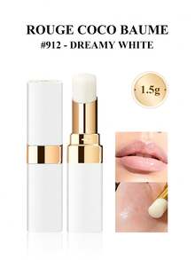 CHANEL 1.5g/0.05oz Coco Mademoiselle White Tube Lip Balm #912, Moisturizing & Nourishing Lip Balm, Travel Size - #912 Transparent - View 2
