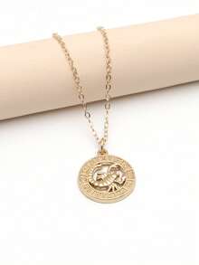 12pcs/Set Assorted 12 Zodiac 3D Animal Round Pendant Set, DIY Accessories - Constellation Accessories - View 7