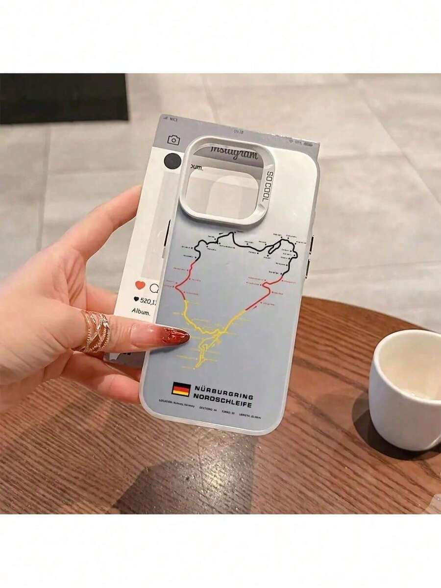 Fast EU Shipping (DE & ES)Germany Map Anti-Slip Matte Back Cover Phone Case For IPhone 16 15 14 13 12 11 Pro Max X XR XS MAX 8 7 Plus - 黑色 - 查看 1
