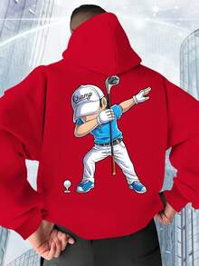 Sudadera con Capucha para Hombre - Rojo - Ver 6