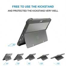 For Surface Go 2 Case Surface Go Case Shockproof Red Folio Protective Case Cover Compatible With Microsoft Surface Go 2/3/ 10 Inch Tablet - 02 灰色白金打字機蓋 - 查看 3