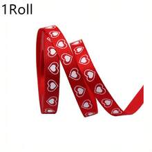 5 rollos de 1cm*450cm Cinta de embalaje para el Día de San Valentín con diseño de amor para decoración de regalos, manualidades y fiestas de boda del Día de San Valentín - Multicolor - Ver 11