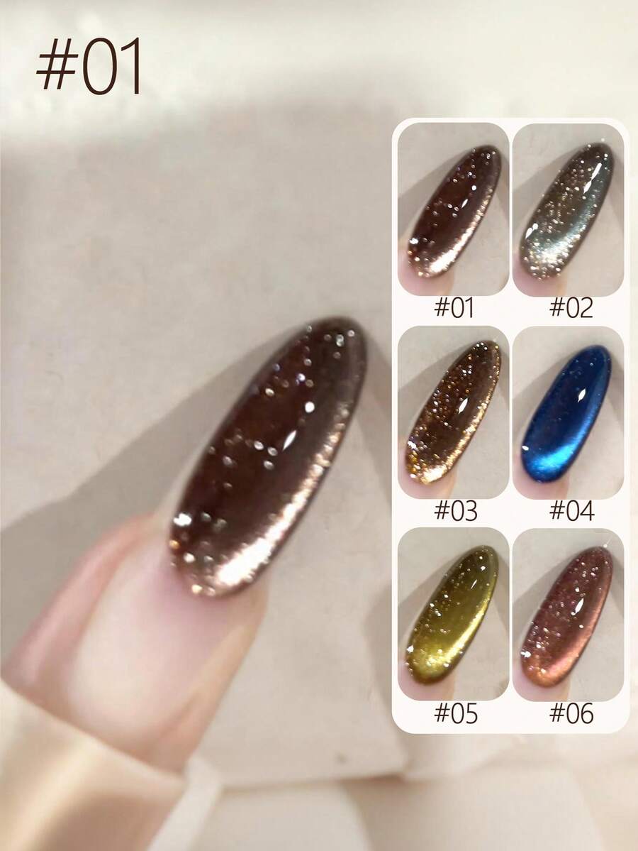 Sơn móng tay gel MIANEL 10ML mùa đông pha lê trắng sáng hiệu ứng cầu vồng hạt thủy tinh mắt mèo, Sơn móng tay gel Luoriyuhui Ice trong suốt màu nude bóng mượt hiệu ứng mắt mèo, thích hợp cho móng trắng, móng đỏ, móng xanh, sử dụng tại salon, làm móng Giáng sinh, làm móng mùa đông, dụng cụ làm móng nghệ thuật, gel móng tay.