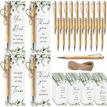 Yeaqee 24 Set Employee Appreciation Inspirational Pens Motivational Thank You Bookmarks Cards Gifts Teacher Coworker Volunteer Nurse Office Classroom Supplies - 24 - 查看 2