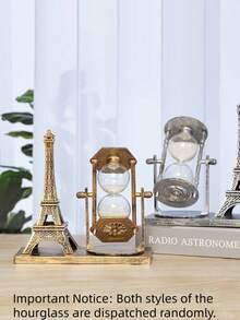 1pc Vintage Iron Tower Rotating , Eiffel Tower Shaped Timer, Kinetic Ball, Ferris Wheel Home Decor, Suitable For Housewarming, Living Room, Office, Desk, Romantic Anniversary Gift For Couples, Suitable For Relatives, Friends, Housewarming, Birthday, Thanksgiving, Valentine's Day ( Style Random) - Multicolor - View 12