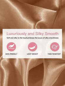 2/3pcs Luxury Satin Ruffle Duvet Cover Set, Includes 1pc Duvet Cover And 1/2pcs Pillow Shams, Luxurious Silk-Like Material, Soft & Breathable, Fits Twin, Full, Queen, King Beds, Machine Washable, Oeko-Tex Certified - Coral Orange - View 4