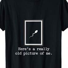 Heres A Really Old Photo Of Me Funny Birthday Tee Womens XL Kelly Green - 黑色 - 查看 1