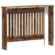 Larryhot Copertura per radiatori Legno vecchio 112 x 19 x 81,5 cm, Compatibile con più modelli, facile da installare e durevole, la scelta ideale per proteggere e mantenere i tuoi elettrodomestici in condizioni ottimali - Castano - Visualizzare 6