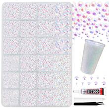 RODAKY Resin Jelly Rhinestones For Crafting Bedazzling,2-6MM Rhinestones For Nails Art,Jelly White AB Nail Rhinestone And Gems,Nail Diamond Flatback Gems Crystals Charms For Nail Design DIY Makeup - 12JellyWhiteAB - 查看 2