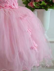 Enchanted Garden Flower Girl Dress, Pink Lace, Sizes 4 To 8 Years - Màu Hồng baby - Xem 4