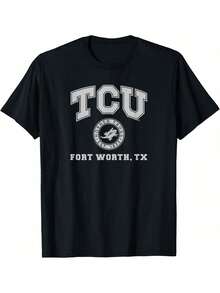 TCU Horned Frogs Circle Logo T-Shirt - màu đen - Xem 1