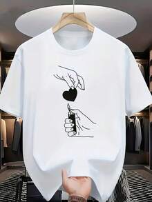 T-shirts pour hommes - Blanc - Voir 6