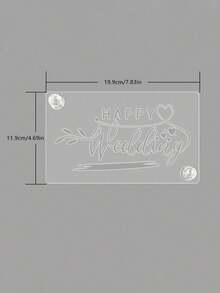 1pc Transparent Acrylic Tiramisu Stencil Board, Personalized Tiramisu Cake Printing Mold, Creative Cake Mold, Hollow Blessing Phrase Design Template, Easy To Operate, Clear Pattern, Reusable, For Wedding Venue Decor, Birthday, Baking Cake Decoration, Valentine's Day And Party Atmosphere Decoration - Multicolor - View 31