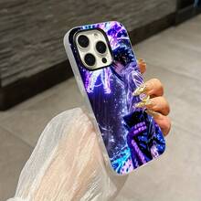 Entrega Local Funda de Teléfono Móvil Dos en Uno de Anime de Alta Calidad para iPhone 17 16 15 14 13 12 11 XS X 7 Pro Plus Pro Max Funda Protectora para la Serie Apple, Accesorio Móvil, Diseño de Anime, Funda Estilosa, Funda Duradera, Impresión UV, Fans de Anime, Entusiastas de la Tecnología - Blanco - Ver 7