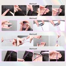 Kit de paillettes pour cheveux, extensions de cheveux pailletées résistantes à la chaleur de 22 couleurs pour les adolescentes. Accessoires de cheveux pailletés pour Noël, Nouvel An, Halloween, fête déguisée (122 cm) - Multicolore - Voir 7