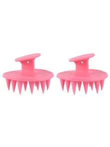 Silicone Scalp Massager Brush, Long And Firm Bristles Suitable For Long, Curly, Thick Hair, Scalp Cleansing And Exfoliating Tool - Multicolor - View 6