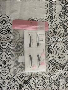 Șablon reglabil pentru modelarea sprâncenelor complete - Șablon pentru sprâncene Slouchy pentru începători, portabil/cu bandă de susținere, set de instrumente de modelare 3D a sprâncenelor cu măsurare simetrică