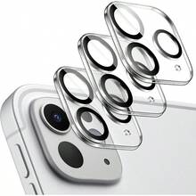 Protector de lente de cámara para iPad Pro 11 pulgadas M5/M4 e iPad Pro 13 pulgadas M5/M4, paquete de 3, vidrio templado HD antiarañazos de 9H, cobertura completa, fácil instalación - Rojo y blanco - Ver 2