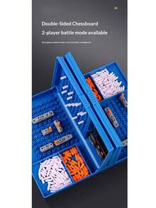 1件装战舰海战策略棋盘游戏，双人互动玩具，趣味战斗，适合家庭、朋友聚会、节日派对、生日礼物 - 彩色 - 查看 8