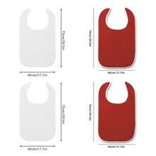 4pcs/Set Bestselling Large Adult Bibs, Towel Cloth Feeding Bibs For Elderly Care