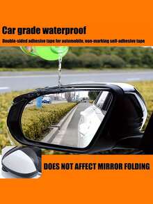 A Set Of 2 Silicone Rain Covers For Car Side Mirrors, Essential For Rainy Days, Windshield Cover, Compact Style, Practical Solution, Durable Materials, Weather-Resistant, Car Mirror Additions, Mirror Protective Film, Car Owners