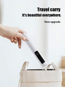 1pc Handheld UV Nail Lamp With Stand, Mini Portable Wireless Nail Lamp With LCD Screen, Compact Nail Lamp, Portable LED Nail Lamp, Wireless USB Rechargeable Fast Curing Nail Lamp, Gel Curing Function, Pink Charging Straight Tube Nail Lamp, Small Portable Battery Powered Mini Nail Lamp - Multicolor - View 7