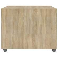 vidaXL Table basse chêne sonoma 55x55x40 cm wood engineering - Castano - Visualizzare 7