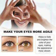 Brown Contact Lens Solution Containing Calcium Chloride, Magnesium Chloride, And Sodium Bicarbonate - Gentle For The Eyes And Suitable For All Light Beige Types. Portable Eye Care Drops Perfect For Contact Lens Wearers - 棕色 - 查看 2