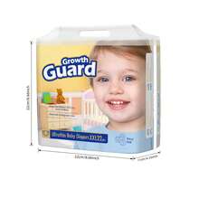 Growth Guardian Cloud-Soft Ultra-Thin Disposable Baby Diapers, Super Absorbent Core, Nano-Porous Breathable Design, 3D Contoured Fit With Double Leak Guards, Protects Baby During Crawling, Rolling, And Sleeping