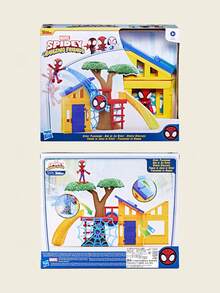 Hasbro Serie  - Escena del parque infantil de  y sus Asombrosos Amigos  de 10 pulgadas | Oficialmente con licencia, juego de juguetes lindo y divertido, juguete educativo interactivo para niños, plástico ABS, regalo de vacaciones, Feliz Año Nuevo, edades 3+ - Multicolor - Ver 9