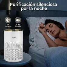 mhjFITNATE Purificador de Aire con Difusor de Aceites Esenciales para Habitaciones Grandes de Hasta 215 Pies Cuadrados y Filtros de 99 9% de Alérgenos para Caspa de Mascotas Polvo Silencioso Blancosleeping Bags - 219156753 - Ver 7