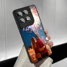 1个定制情侣高清手机壳，兼容摩托罗拉Moto G85、A17/A55/A56/A54/A53/A56/S25，兼容 11/12/13/14/15/16/17 Pro Max，趣味手机壳，圣诞礼物，送给朋友或女性的礼物 - 黑色 - 查看 4