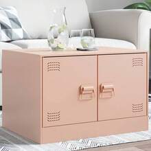 vidaXL Mesa baixa rosa 67x50x44 cm cinza - Rosa - Ver 2