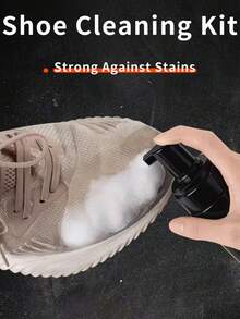 3pcs Sneaker Cleaning Kit - White Shoe Foam Cleaner Set, Includes Shoe Cleaner, Cleaning Brush And Cloth, Suitable For Most Shoes Like White Shoes, Suede, Boots, Canvas, PU, Etc. Shoe Cleaner, Women Shoes