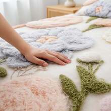 Conjunto de 2/3 peças (1 edredom + 1/2 fronha), macio e confortável, ideal para quarto e quarto de hóspedes. - Azul claro - Ver 4