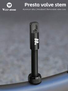 WEST BIKING 1对铝合金自行车法式气门嘴，轻便耐用，耐腐蚀，可拆卸气门芯，44mm/53mm/80mm/85mm，适用于公路自行车和山地自行车真空胎 - 彩色 - 查看 12