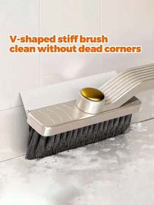 360° Rotatable Hard Bristle Cleaning Brush, Multi-Purpose Reusable Scrub Brush, Suitable For Bathroom, Kitchen, Bedroom, Home, Tiles, Walls, Windows, Etc. (Random Style)