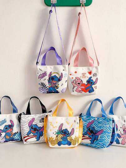 Disney 1pc Backpack, Fashion Handbag, Lightweight Storage Bag, Little Princess Crossbody Bag, Cartoon Shoulder Bag, Crazy Animal Cartoon Storage Bag, Girls Coin Purse, Outdoor Coin Pouch, Clothing Accessory Bag