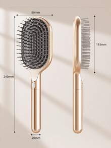 1pc Premium Steel Needle Air Cushion Comb, Fluffy High Crown Hairstyle Massage Air Cushion Comb For Women With Long Hair - Multicolor - View 12