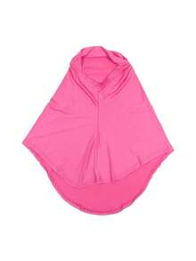 1pc Elegant Muslim Women'S Hijab Caps, Solid Color Fashionable Minimalist Hijab, Full Headscarf Cap, Lightweight, Breathable, Fitted, Hand Wash Only, Fashion Accessory Hair Sleep Cap - Multicolor - View 18