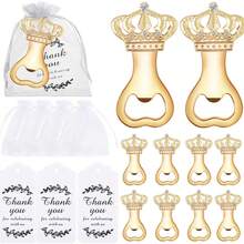 12 Stücke/Set Flaschenöffner in Kronenform, geeignet für Geburtstagsfeiern, Hochzeitsgeschenke, Bridal-Shower, Valentinstag, Hochzeiten, Partybevorzugungen und Paar-Geschenke - Verschiedenfarbig - Übersicht 11