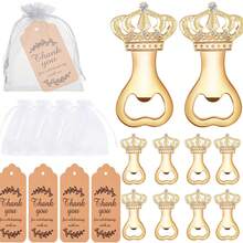 12 Stücke/Set Flaschenöffner in Kronenform, geeignet für Geburtstagsfeiern, Hochzeitsgeschenke, Bridal-Shower, Valentinstag, Hochzeiten, Partybevorzugungen und Paar-Geschenke - Verschiedenfarbig - Übersicht 10