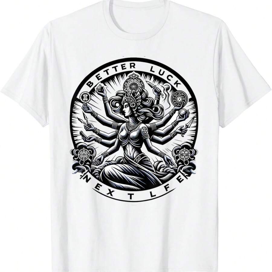 Better Luck Next Life Kali Hindu Goddess Hindusm Women Men T-Shirt - trắng - Xem 1